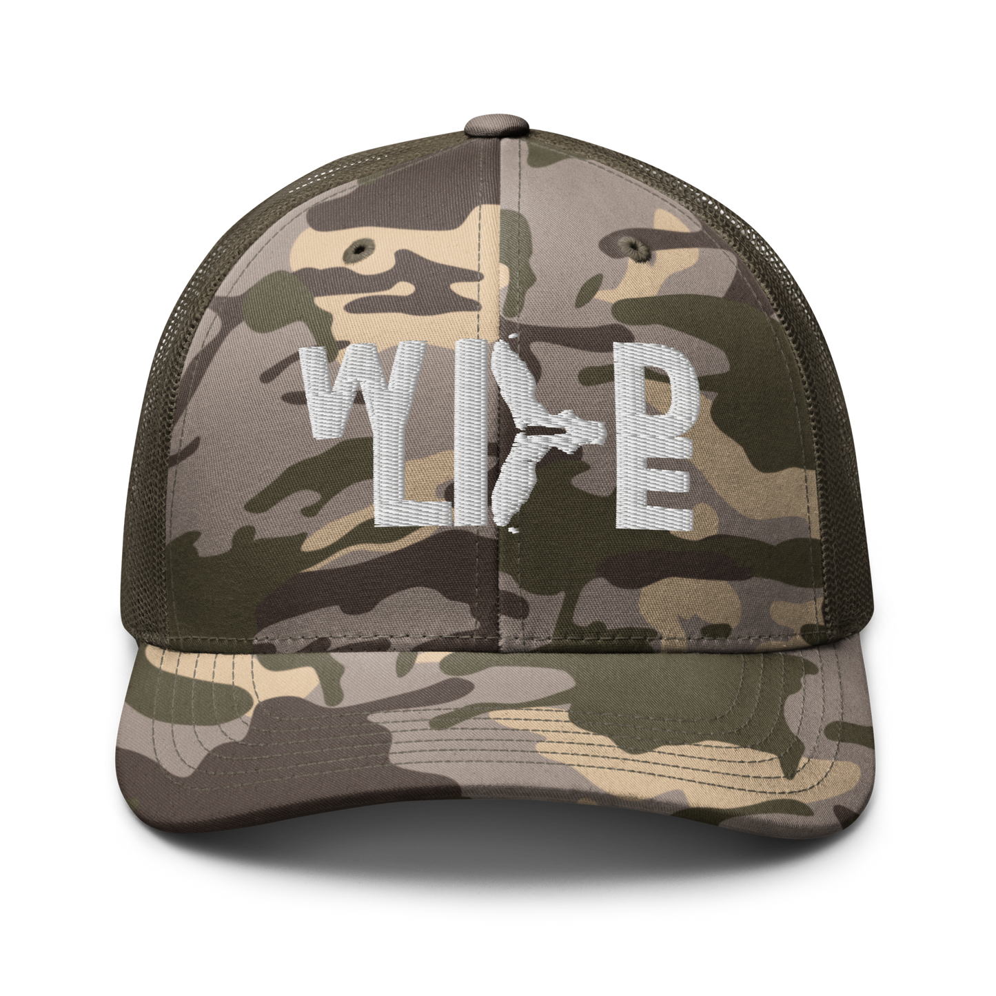 佛罗里达野生动物白色迷彩卡车司机帽,Crystalyn 出品