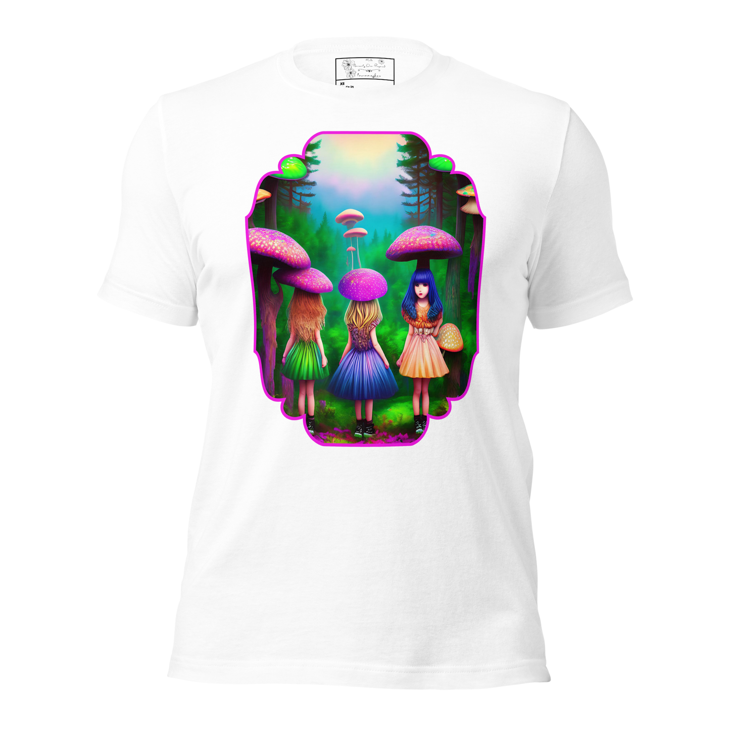 Psychedelic Forest Friends Unisex t-shirt by laurameghan